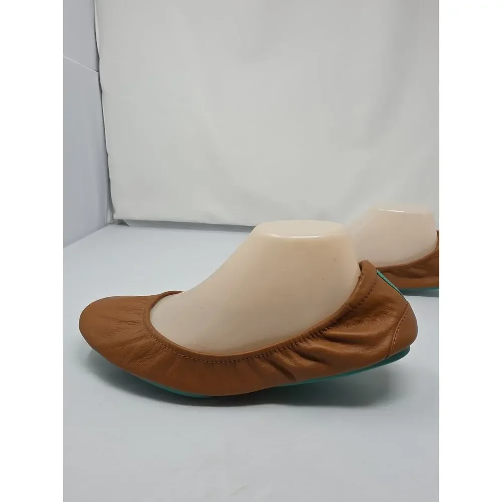 Tieks Gavrieli Size 11 Tan Brown Ballet Flats Leather Womens